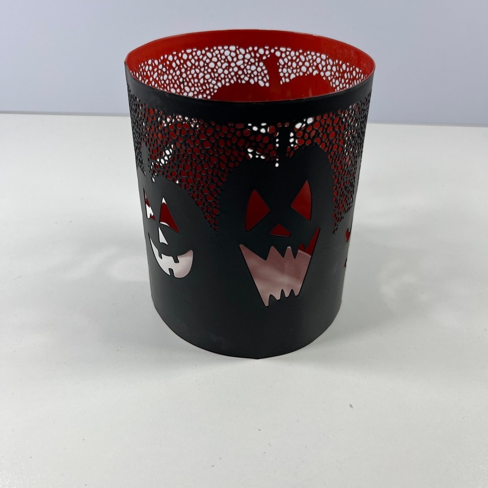 Scentsy Warmer Wrap ALL HALLOWS Halloween 5" x 4"‎ Pumpkins Retired 2010 Metal